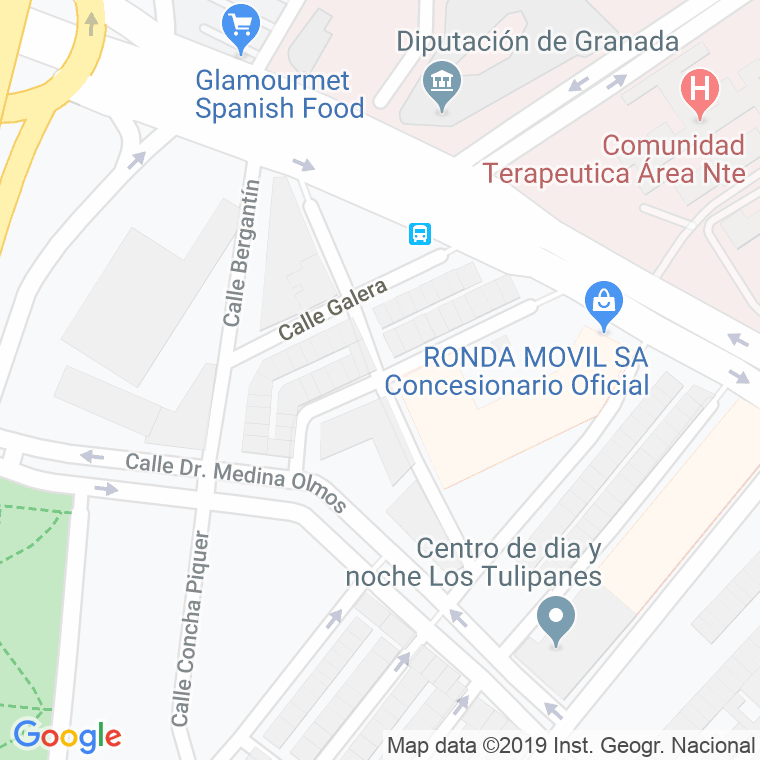 Código Postal calle Balandro en Granada