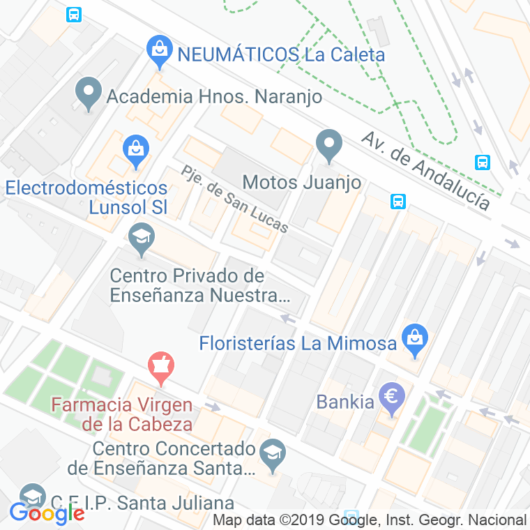 Código Postal calle Entrala Y Duran en Granada