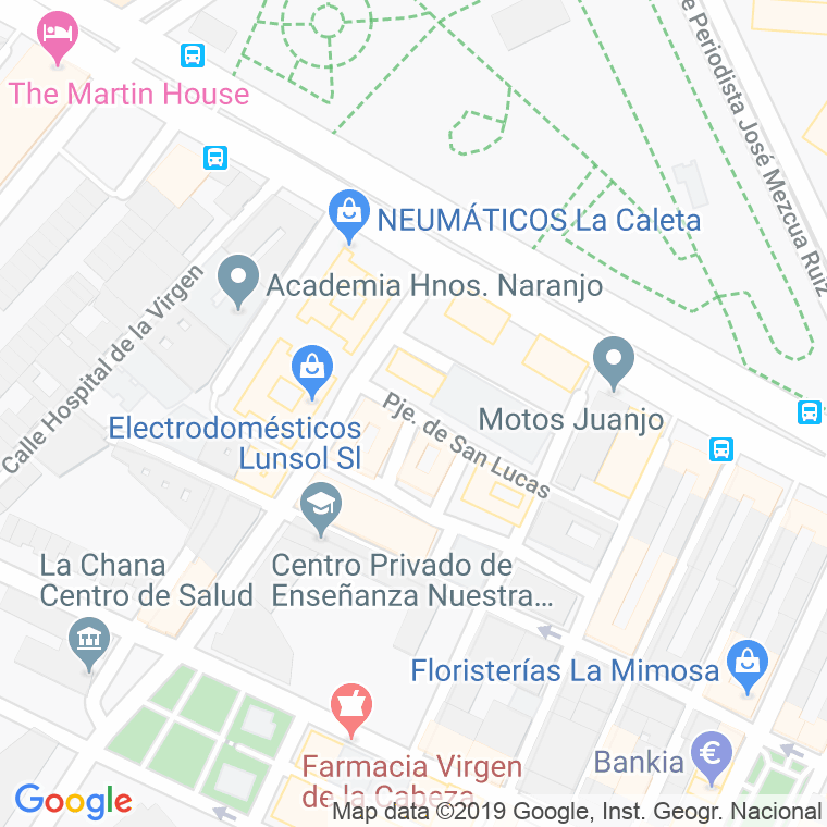 Código Postal calle Escorpion en Granada