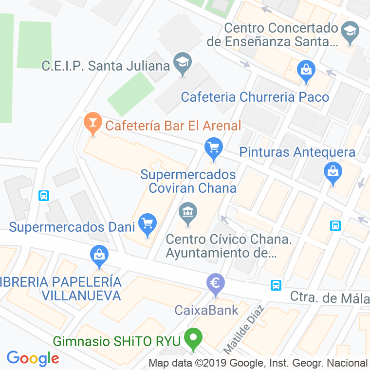 Código Postal calle Gabriel Aragon en Granada