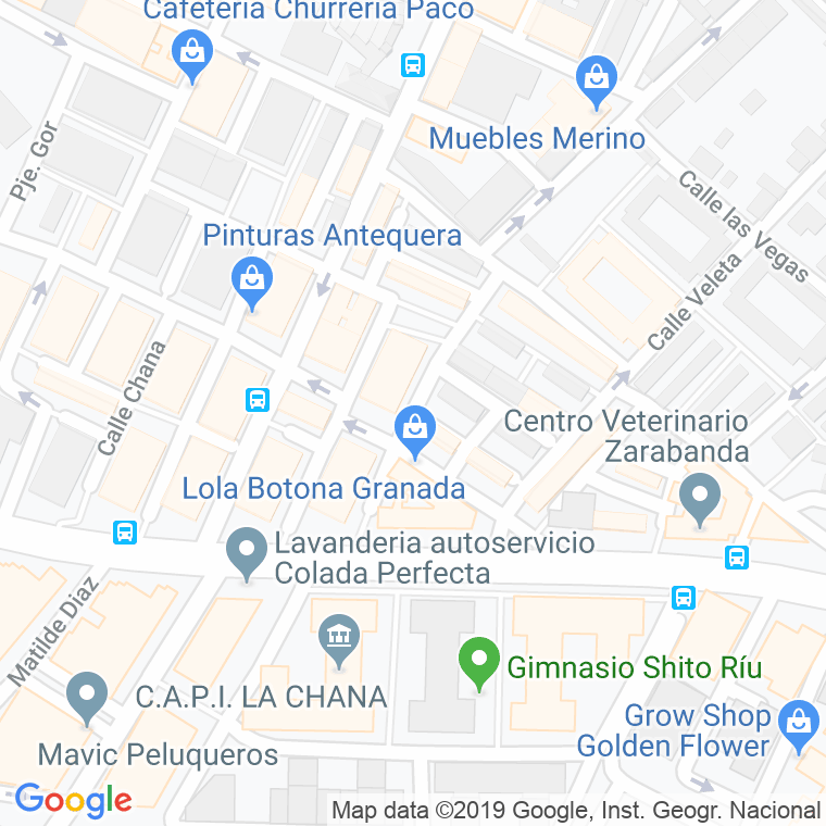 Código Postal calle Husares en Granada