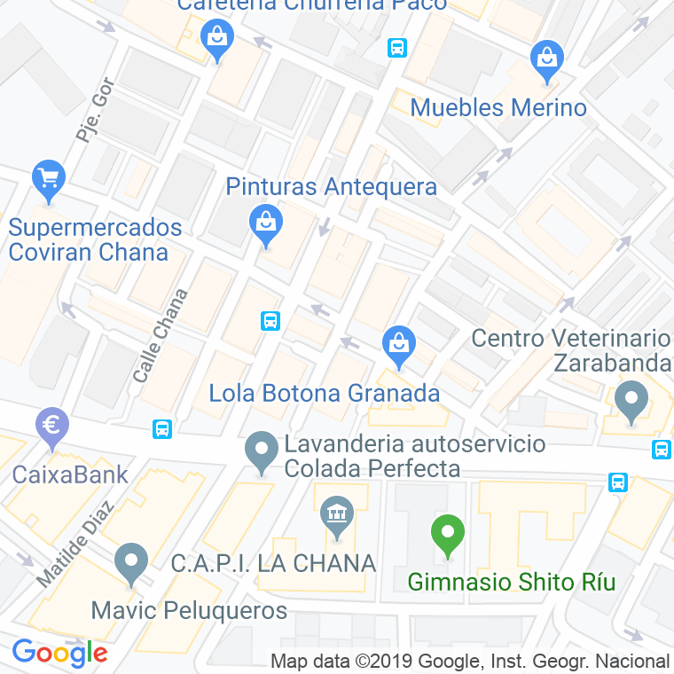 Código Postal calle Juan Ramon Jimenez en Granada