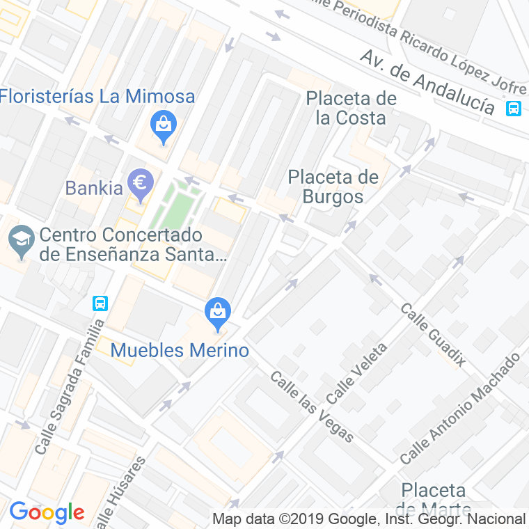 Código Postal calle Lisboa en Granada