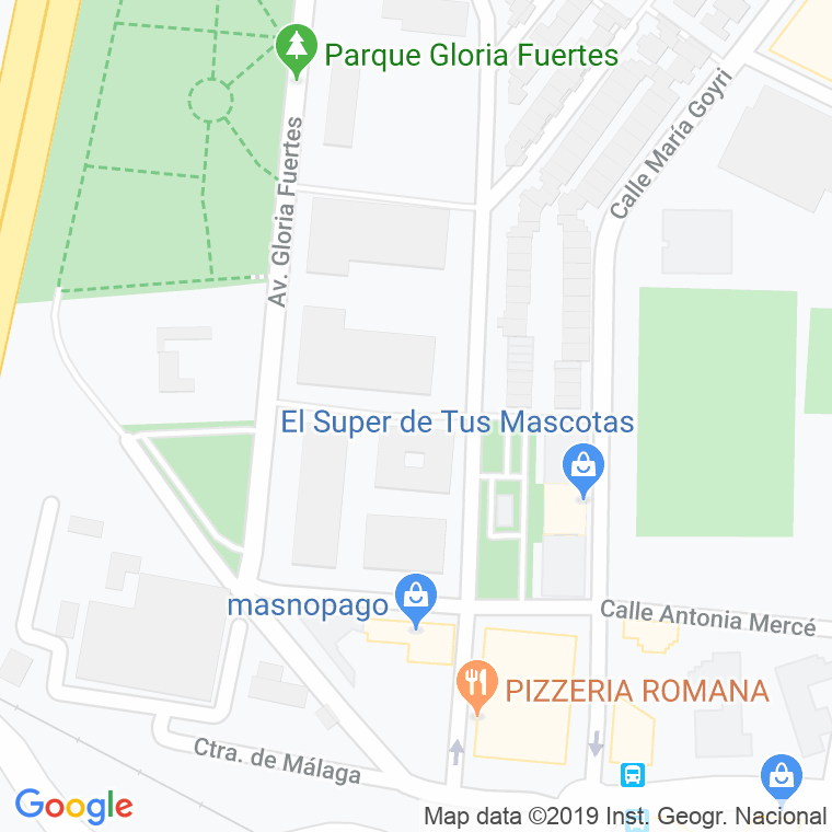 Código Postal calle Margarita Nelken en Granada