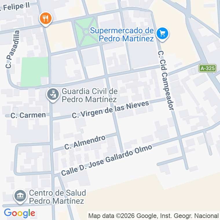 Código postal de Plaza Virgen Nieves (de Las) en Dilar