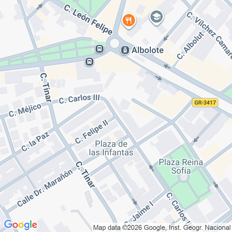 Código postal de Calle Felipe Ii en Albolote