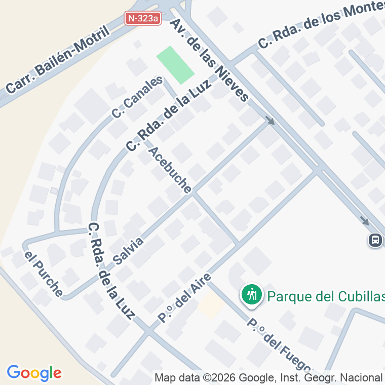 Código postal de Calle Salvia en Parque del Cubillas