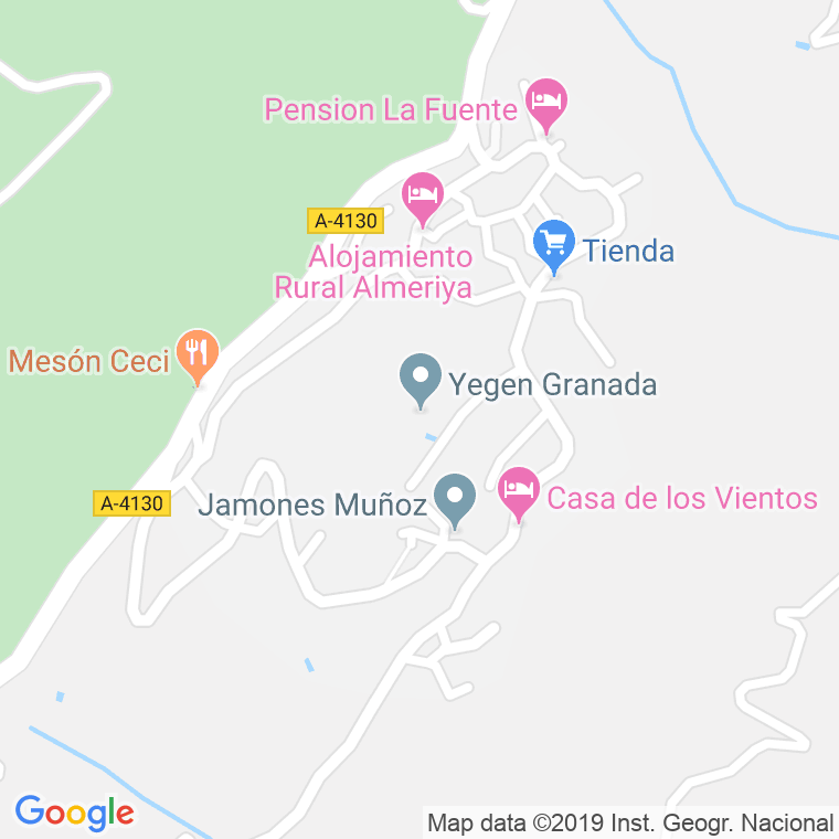 Código Postal de Yegen en Granada