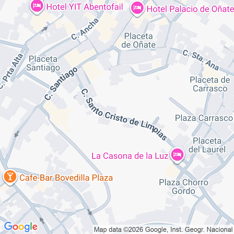 Código postal de Calle Santo Cristo de Limpias en Guadix