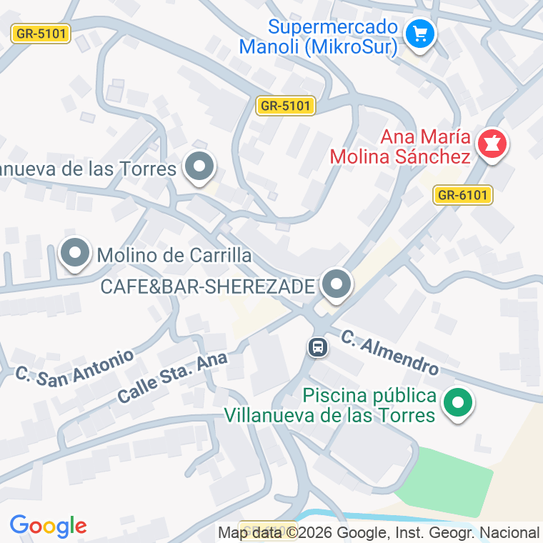 Código postal de Psaje Almendro en Villanueva de las Torres