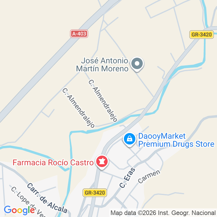Código postal de Calle Almendralejo en Benalua de las Villas