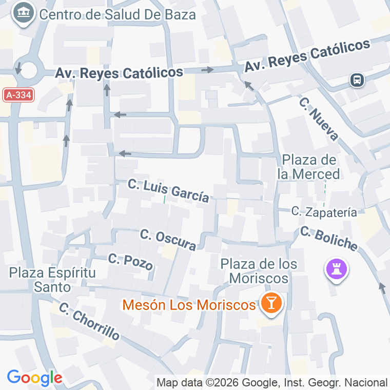 Código postal de Calle Garcia Nieto en Baza