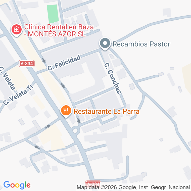 Código postal de Calle Maria Moliner en Baza