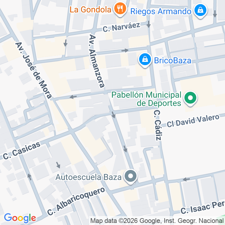 Código postal de Calle Virgen de la Piedad en Baza