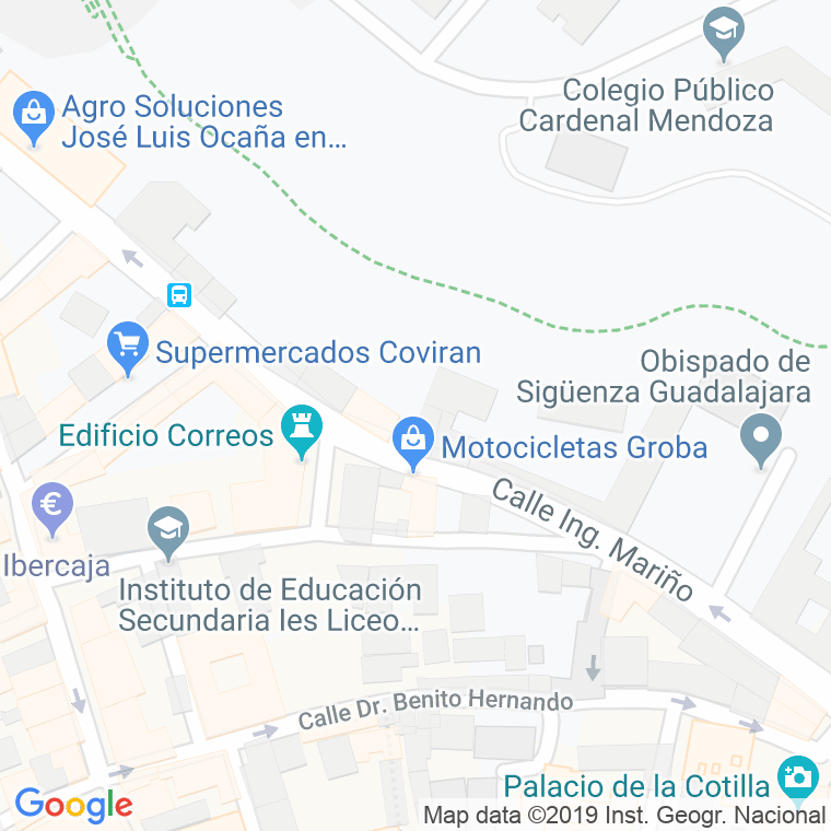 Código Postal calle Corralillos en Guadalajara