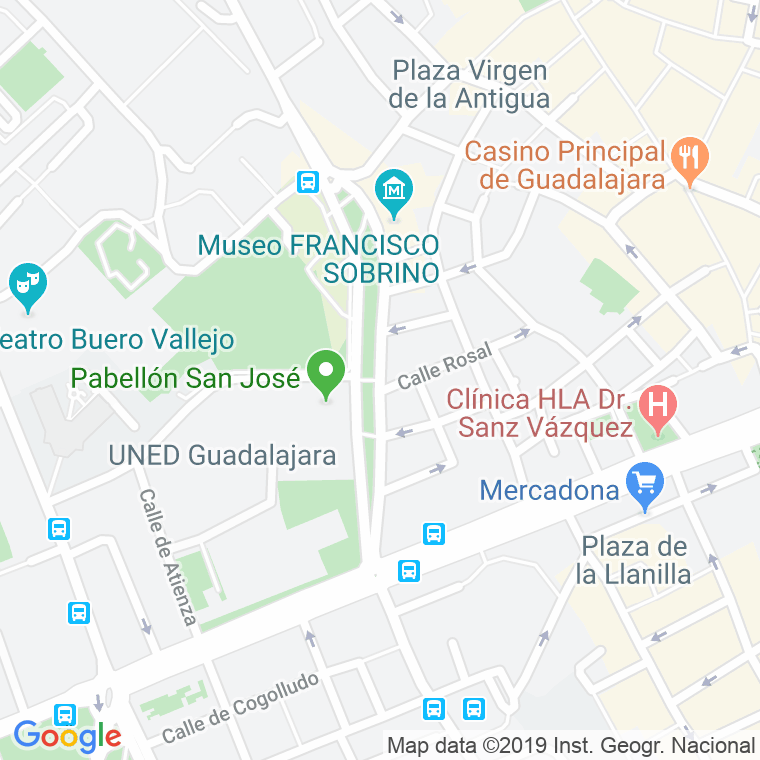 Código Postal calle Matadero, cuesta en Guadalajara