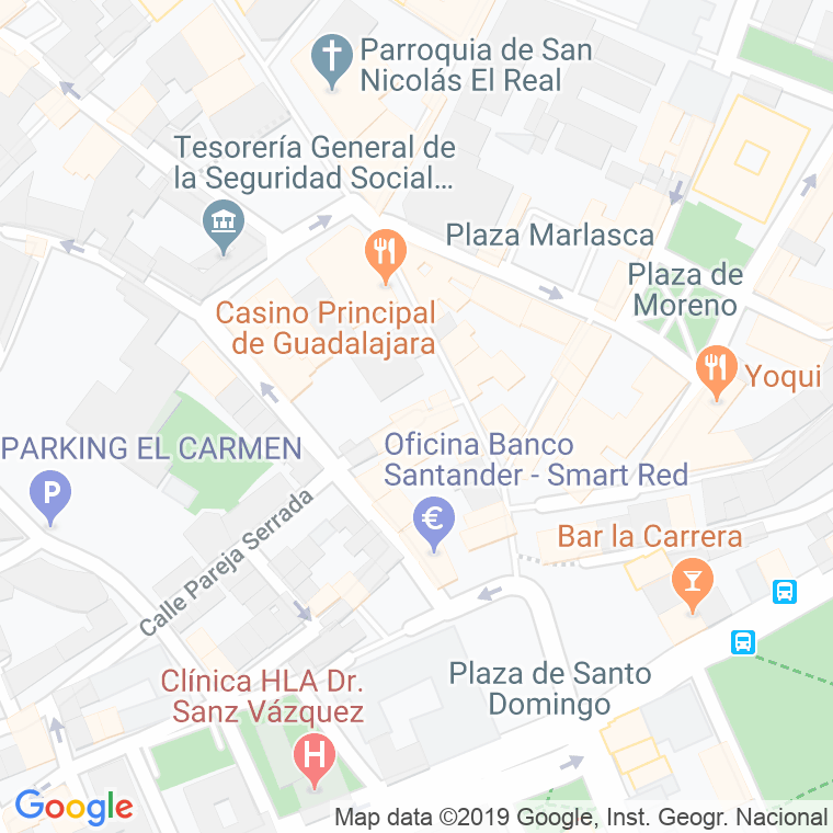 Código Postal calle Montemar en Guadalajara