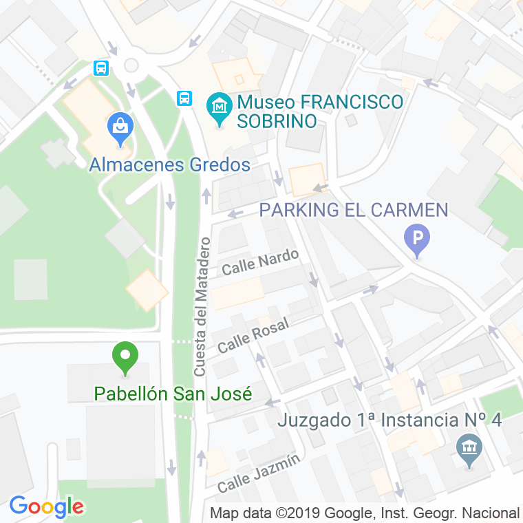 Código Postal calle Nardo en Guadalajara