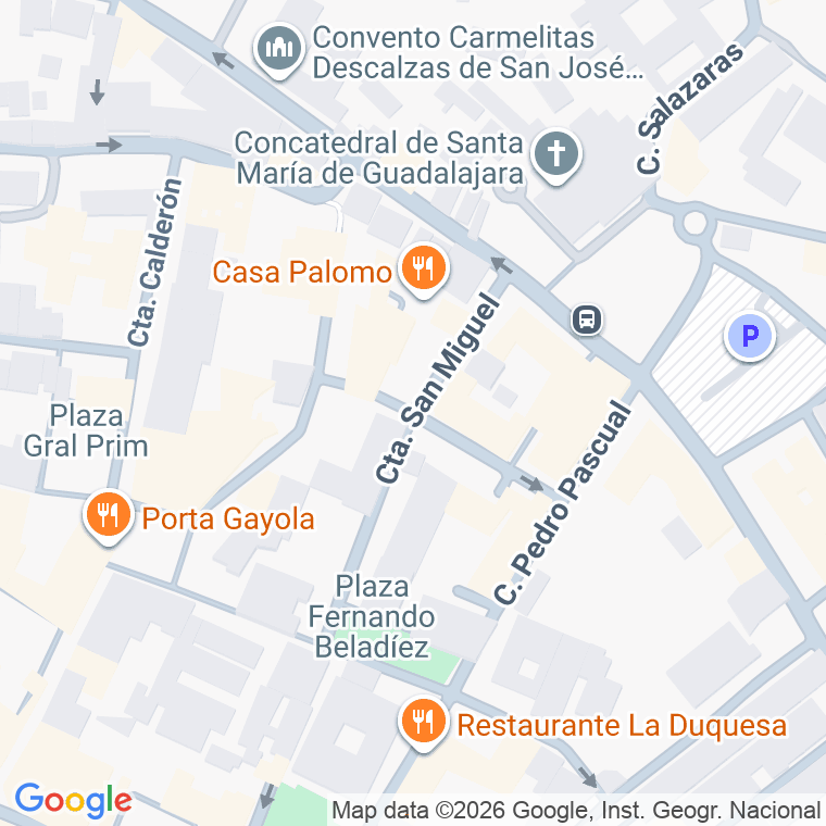 Código postal de San Miguel, Cuesta en Guadalajara