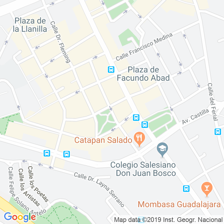 Código Postal calle Alvargomez De Ciudad Real en Guadalajara