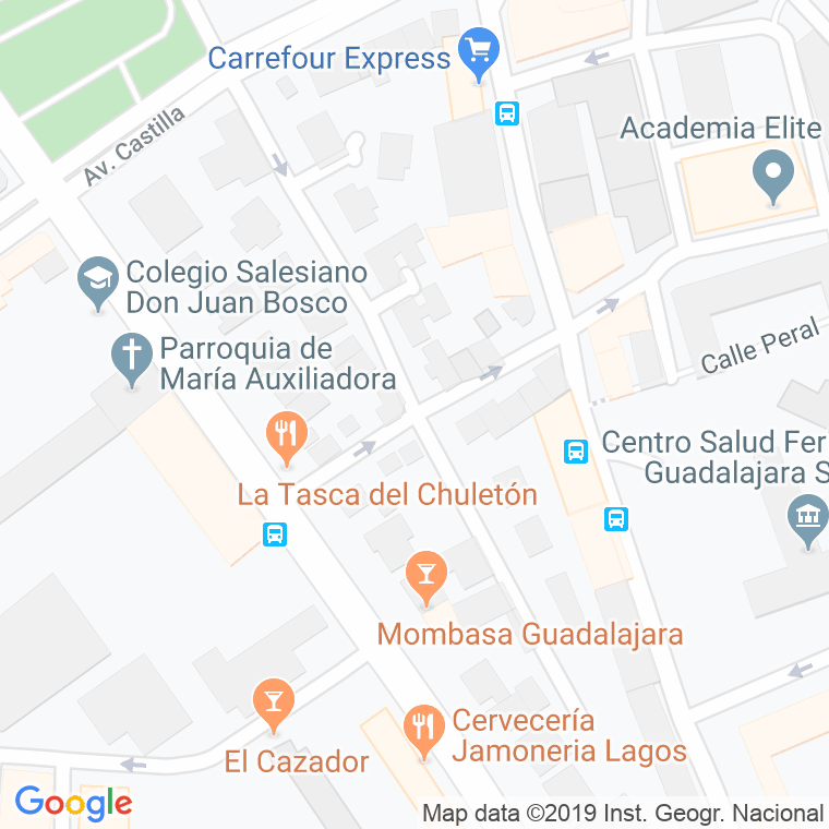 Código Postal calle Candido Laso Escudero en Guadalajara