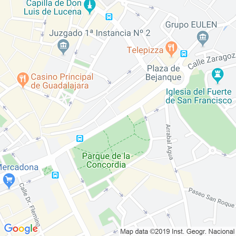 Código Postal calle Capitan Boixareu Rivera, plaza (Impares Del 65 Al Final)  (Pares Del 66 Al Final) en Guadalajara