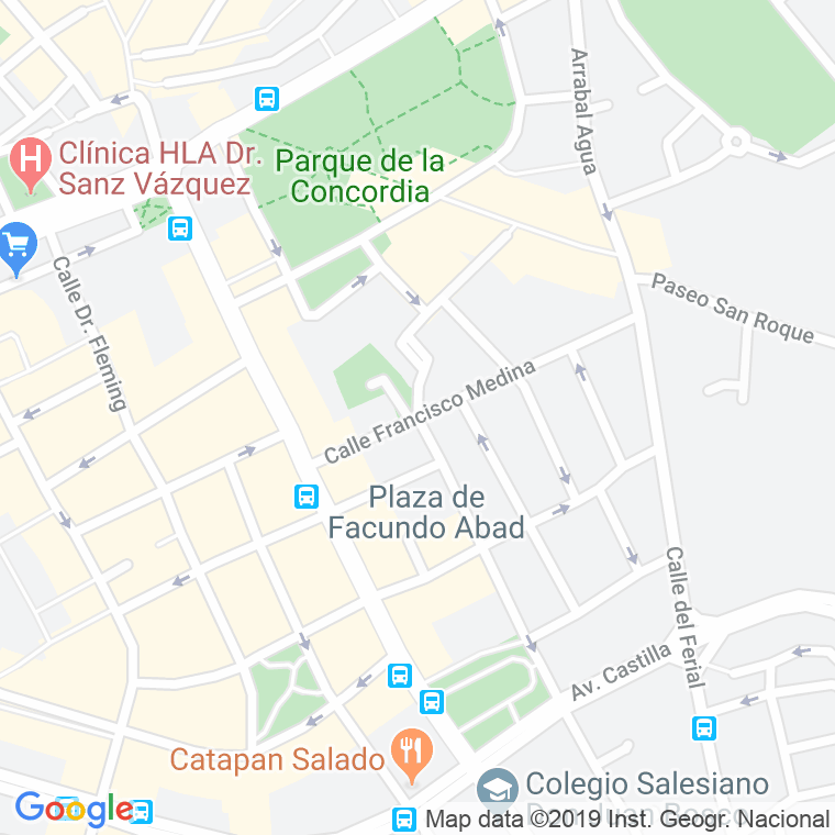Código Postal calle Francisco De Medina en Guadalajara