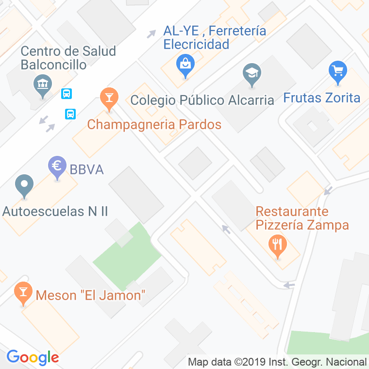 Código Postal calle Alcala De Henares en Guadalajara