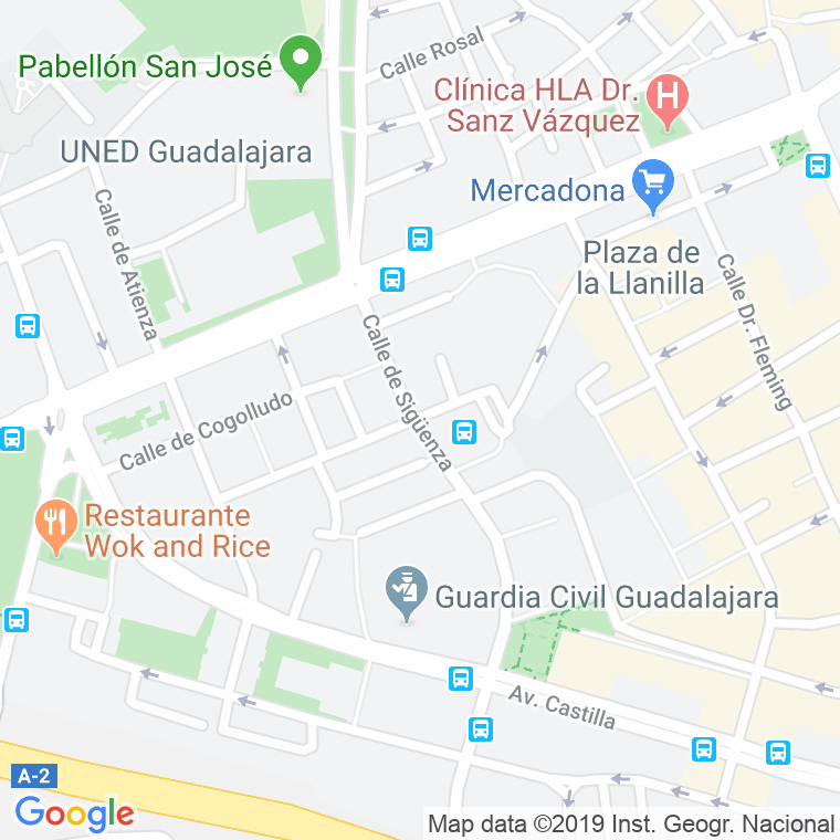 Código Postal calle Juan Diges Anton en Guadalajara