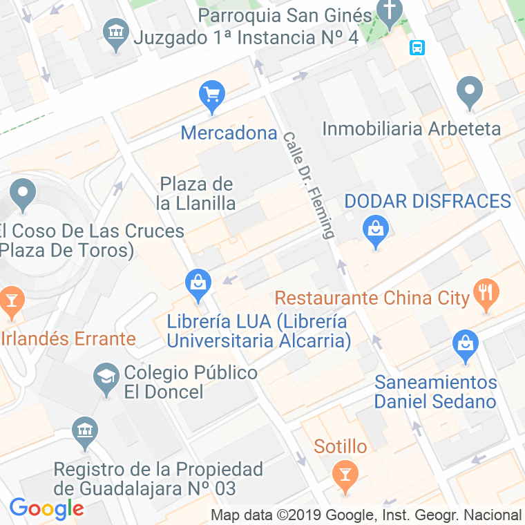 Código Postal calle Santa Teresa De Jesus en Guadalajara