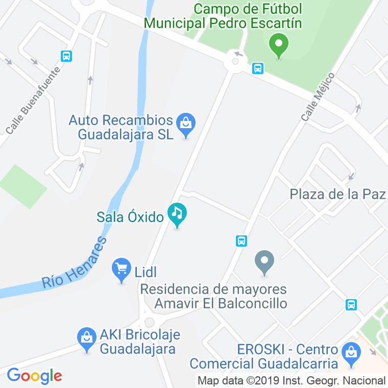 Código Postal calle Batalla De Villaviciosa en Guadalajara