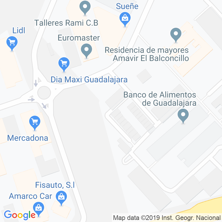 Código Postal calle Manuel Machado en Guadalajara