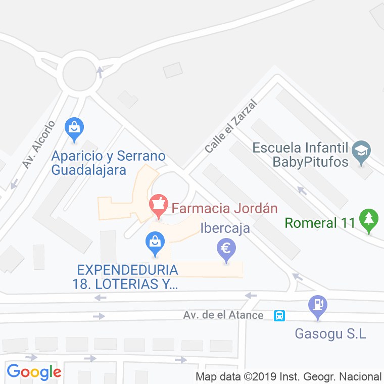 Código Postal calle Barca, La en Guadalajara