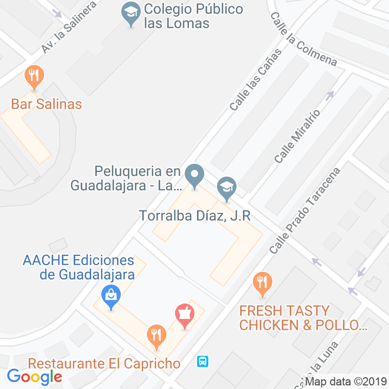 Código Postal calle Bujeda, La, avenida en Guadalajara