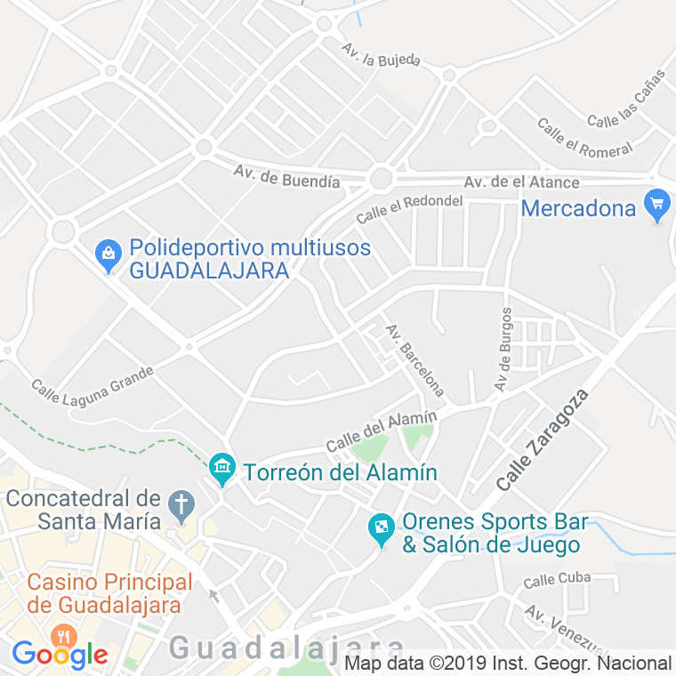 Código Postal calle Hita, cuesta en Guadalajara
