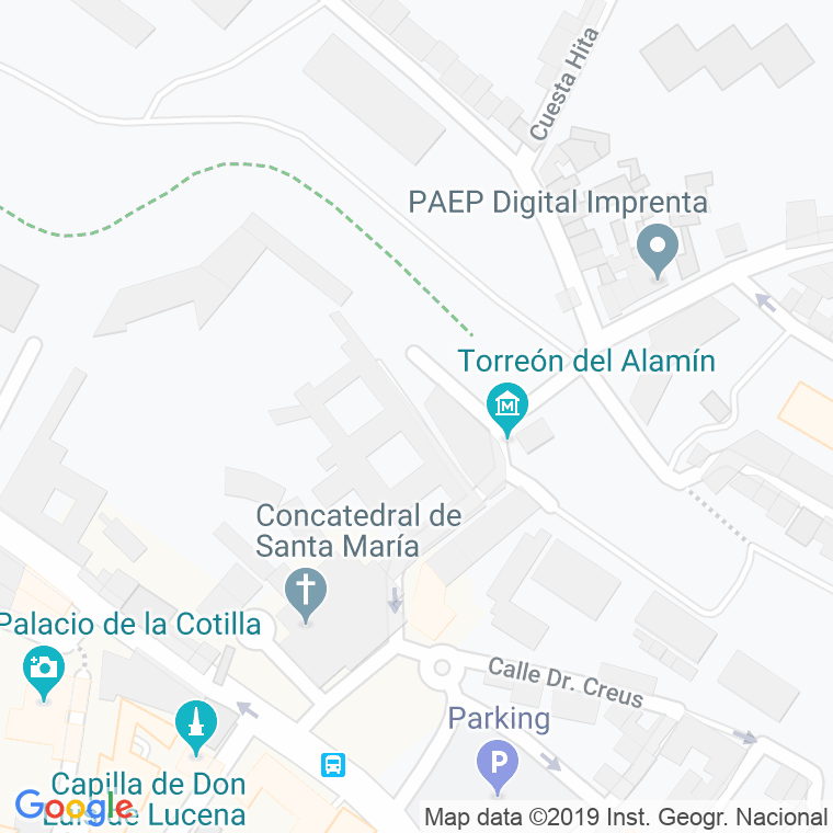 Código Postal calle Inclusa en Guadalajara