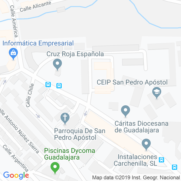 Código Postal calle Juana Quilez en Guadalajara
