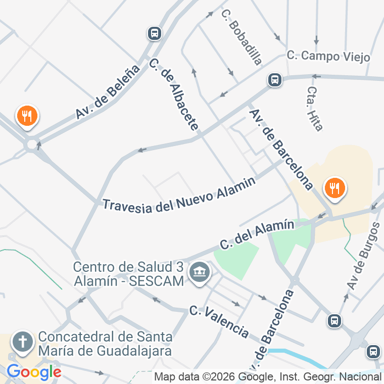 Código postal de Nuevo Alamin, Travesia en Guadalajara