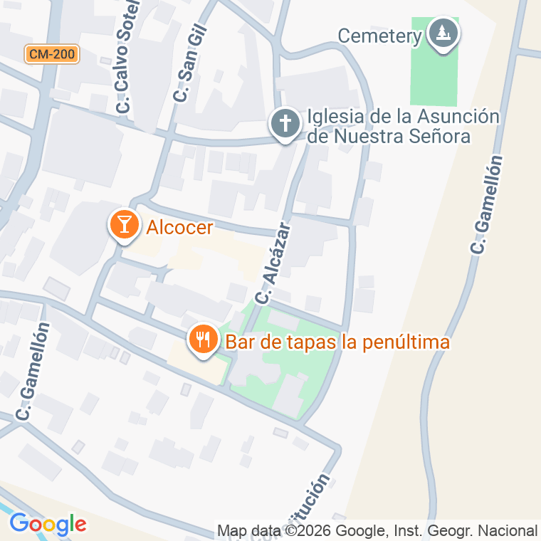 Código postal de Calle Alcazar en Fuentelencina