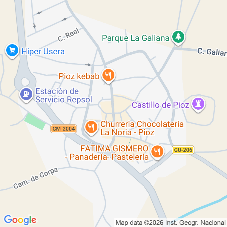 Código postal de Pioz en Guadalajara