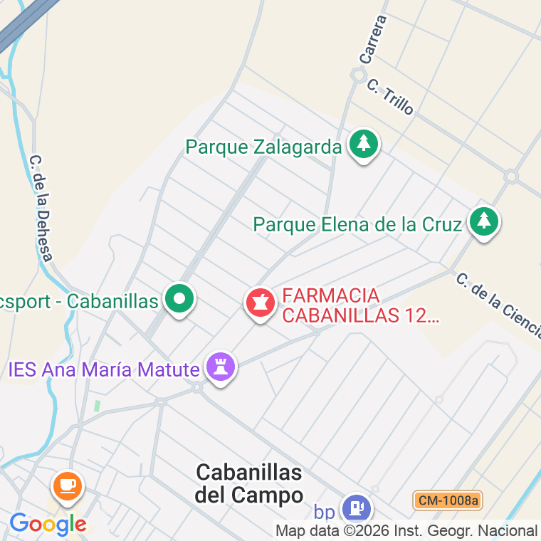 Código postal de Calle Senda de los Pobres en Cabanillas del Campo