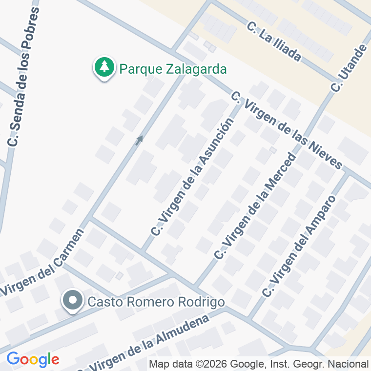 Código postal de Calle Virgen de la Asuncion en Cabanillas del Campo