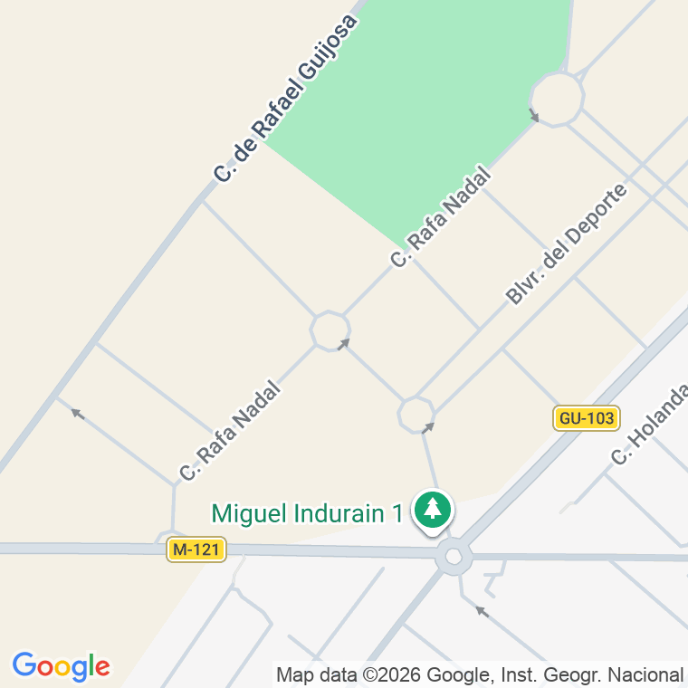 Código postal de Calle Miguel Indurain en Azuqueca de Henares