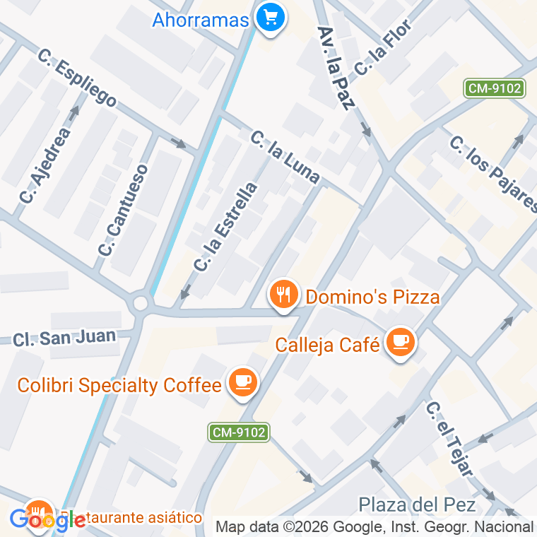 Código postal de Calle Pastrana en Azuqueca de Henares