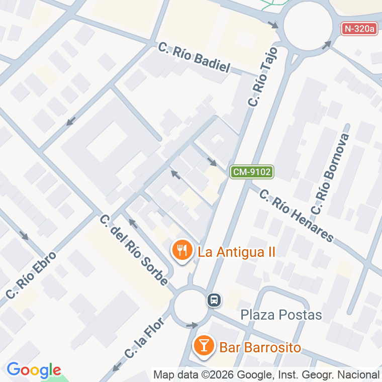 Código postal de Calle Rio Tajuña en Azuqueca de Henares