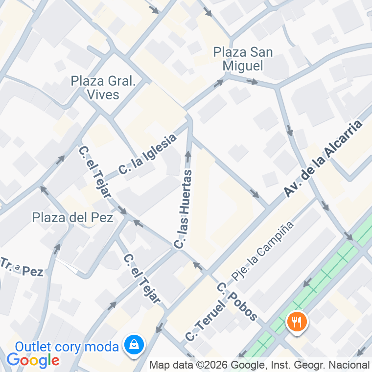 Código postal de Plaza Huertas (de Las) en Azuqueca de Henares