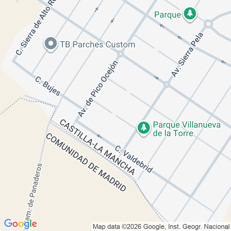 Código postal de Calle Minas en Villanueva de la Torre