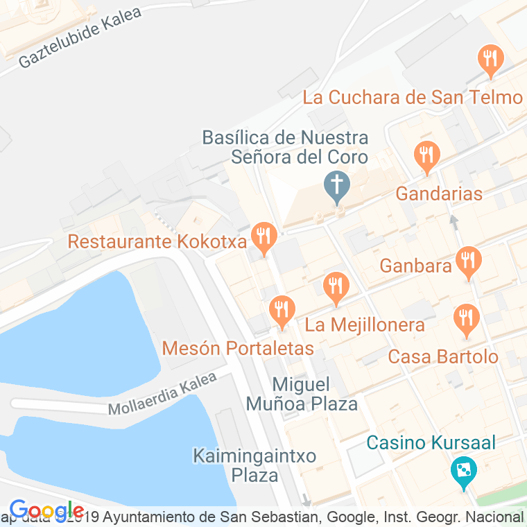 Código Postal calle Campanario en Donostia-San Sebastian