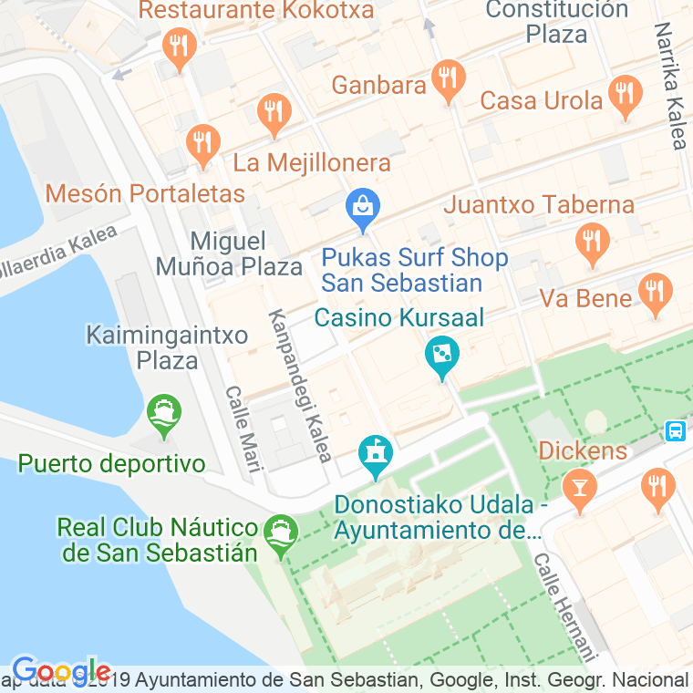 Código Postal calle Lasala, plaza en Donostia-San Sebastian