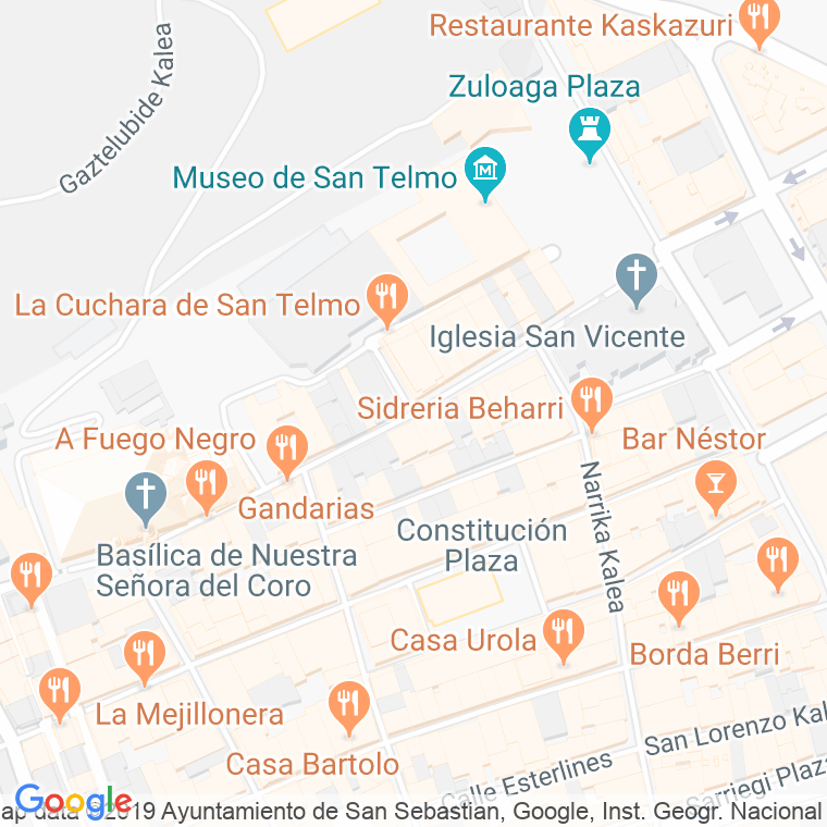 Código Postal calle Treinta Y Uno De Agosto en Donostia-San Sebastian